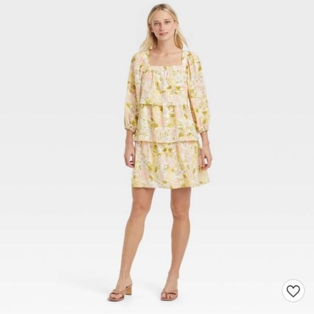 Who What Wear Tiered Floral Dress NWT